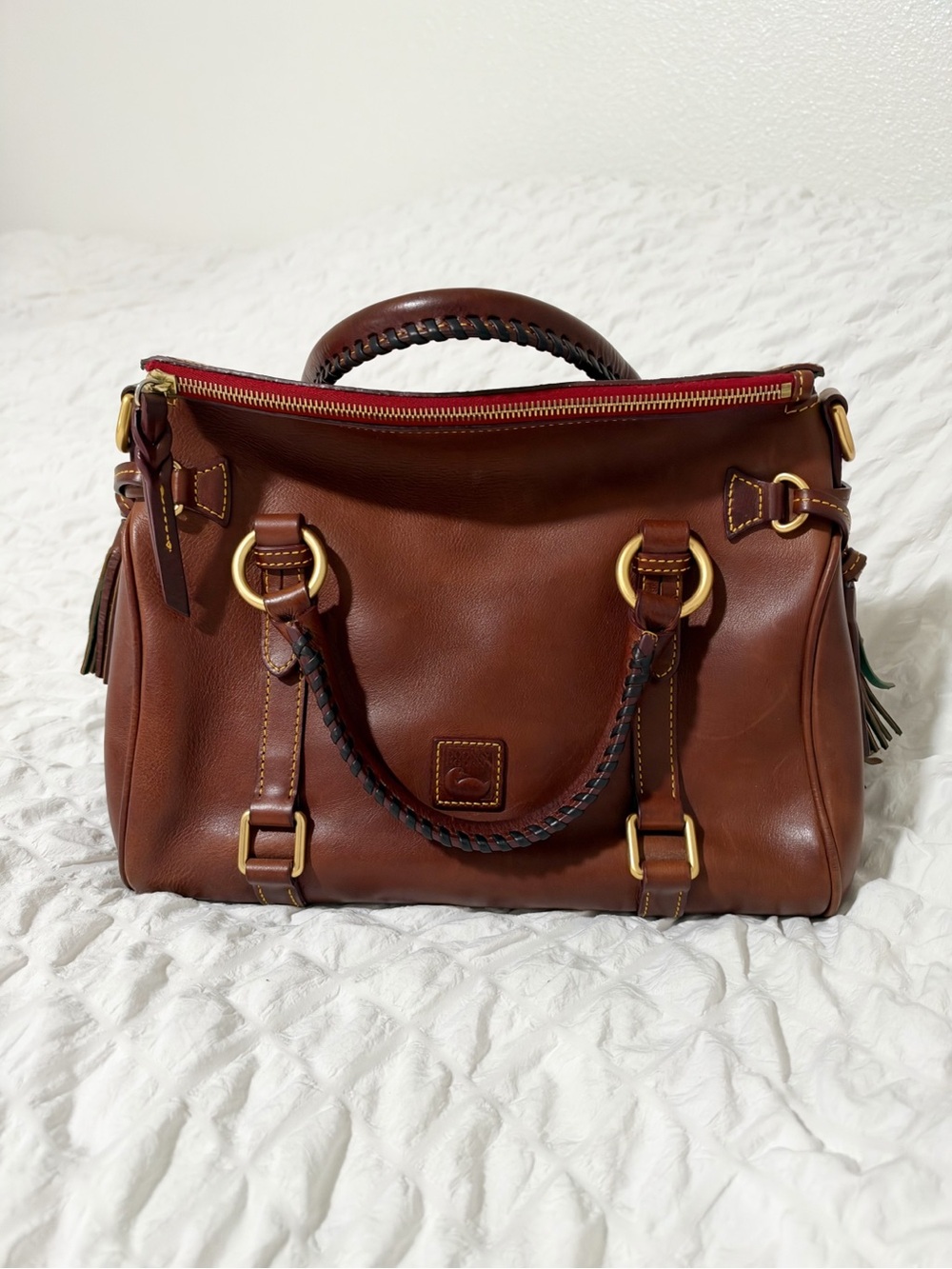 Dooney & Bourke Florentine Chestnut Brown Leather